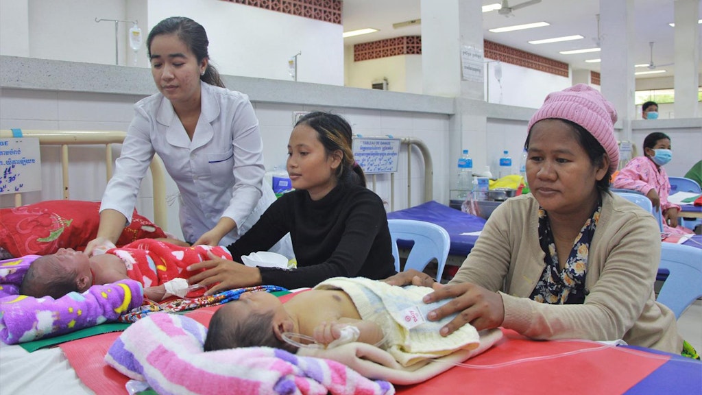 Health check at Kantha Bopha Hospital, Phnom Penh, Cambodia.